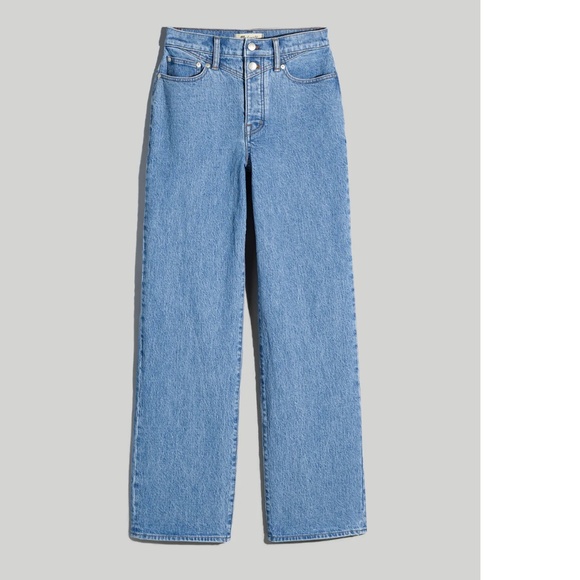 Madewell The Perfect Vintage Wide-Leg Jean in Harding Wash: Button-Fly Edition - Picture 5 of 11
